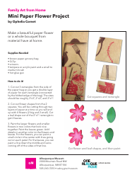 Document preview: Mini Paper Flower Project