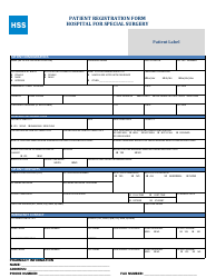 Document preview: Patient Registration Form