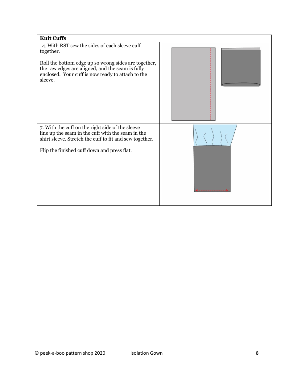 Isolation Gown Pattern Templates - Peek-A-boo Pattern Shop, Page 8