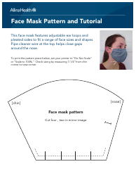 Document preview: Face Mask Pattern Template