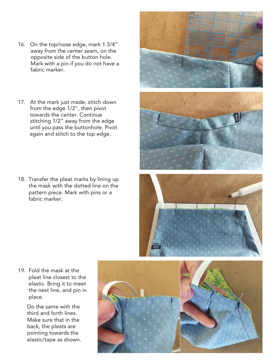 Face Mask Pattern Template, Page 6
