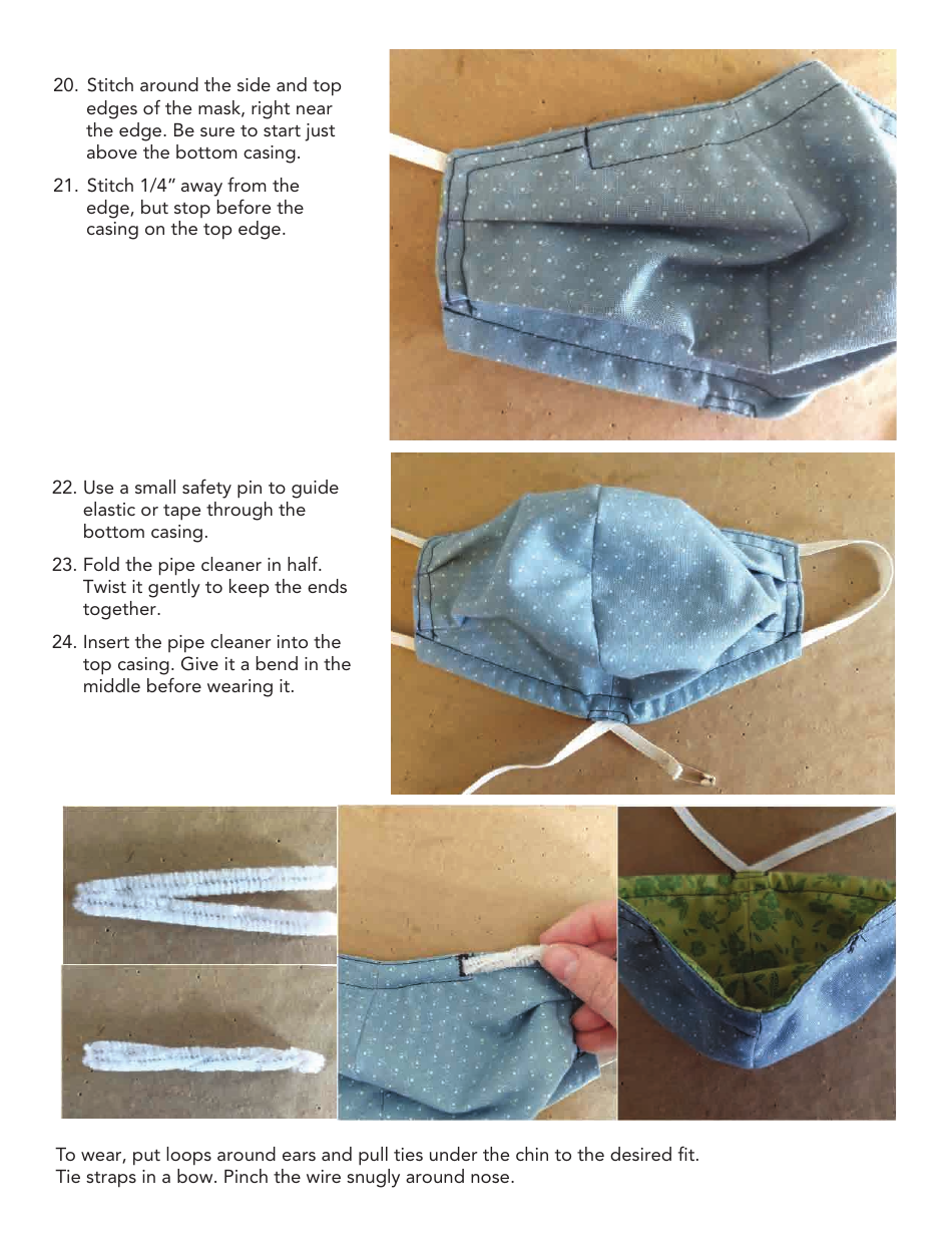 Face Mask Pattern Template, Page 7