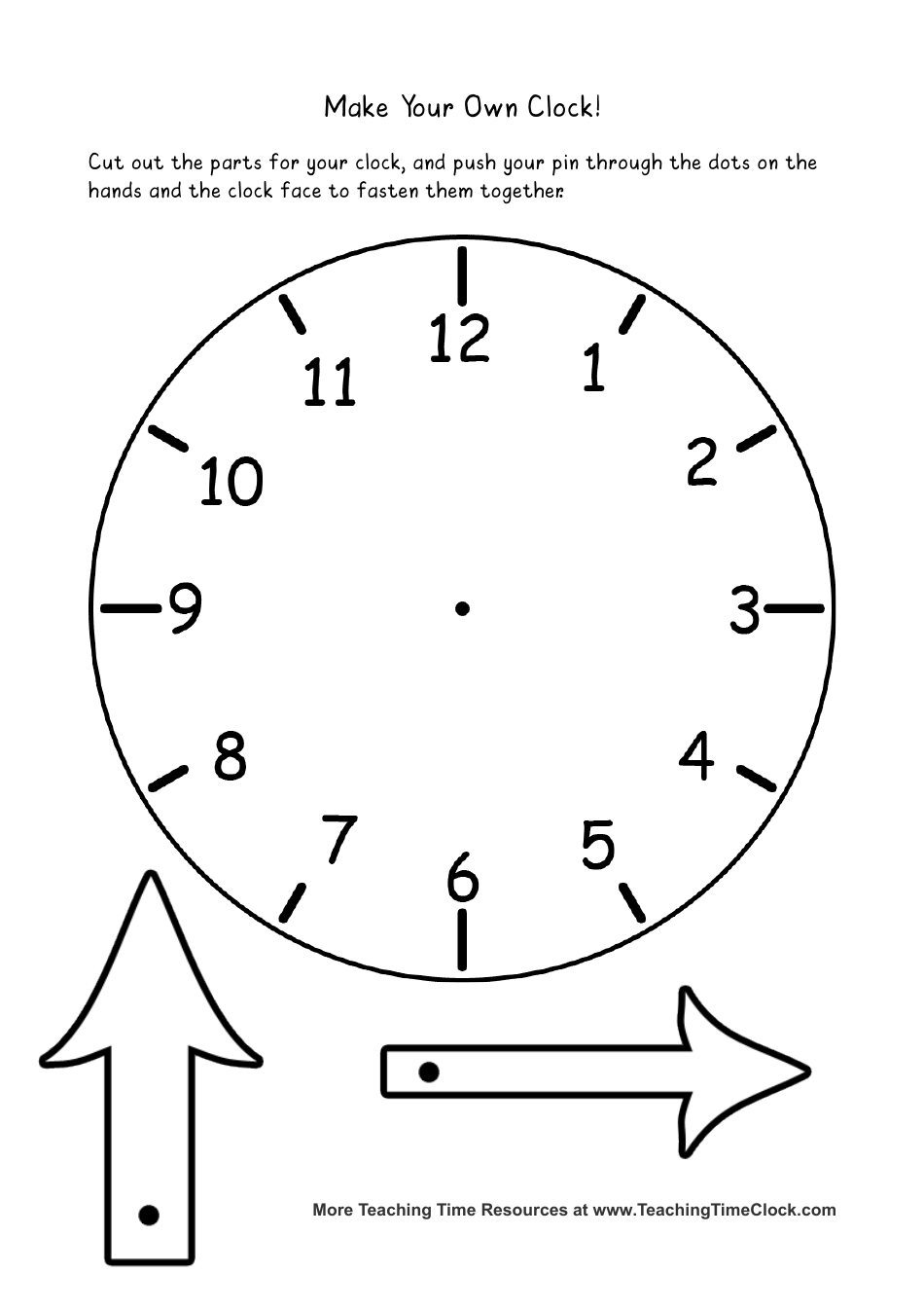 Paper Clock Templates Download Printable PDF | Templateroller