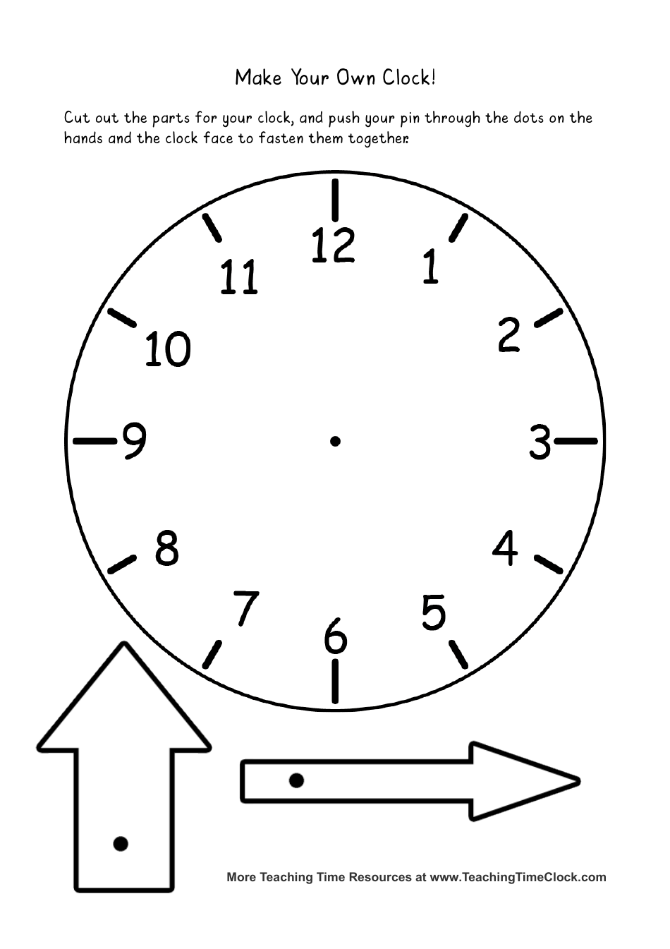 Paper Clock Templates Download Printable PDF | Templateroller