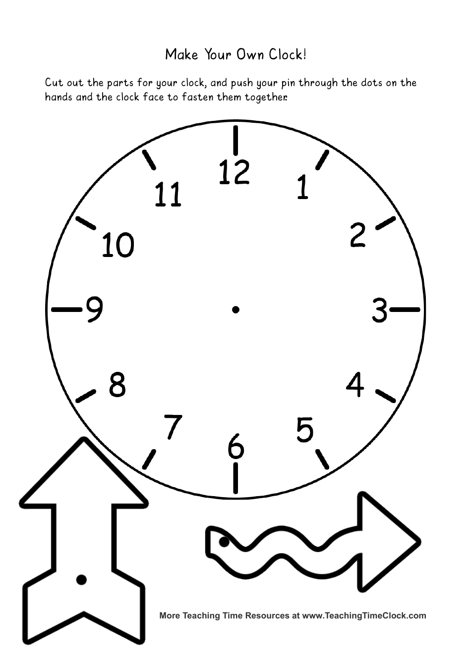 Paper Clock Templates, Page 4