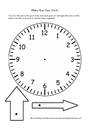Paper Clock Templates, Page 7