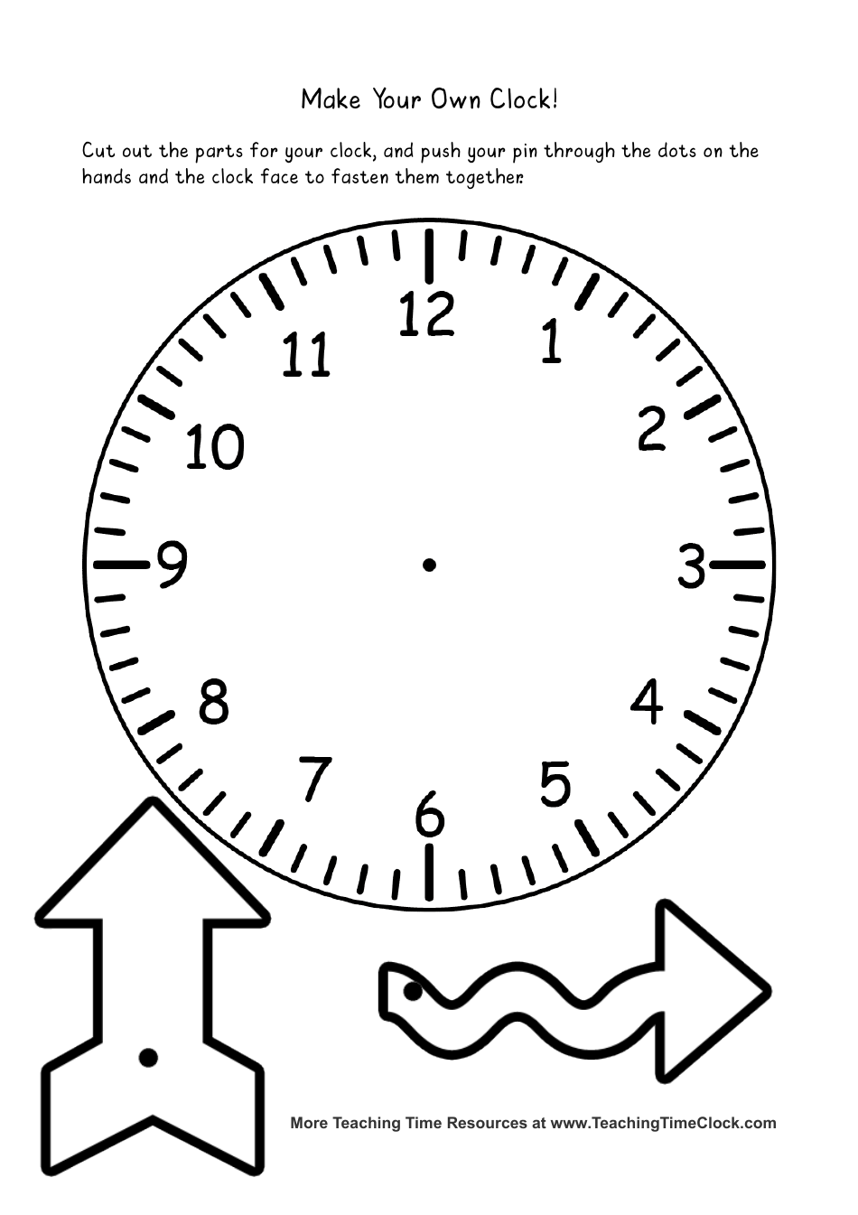 Paper Clock Templates Download Printable PDF | Templateroller