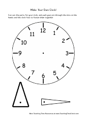 Document preview: Paper Clock Templates