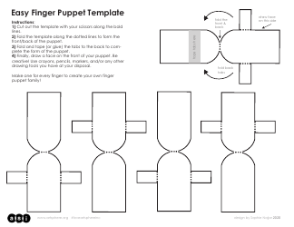 Document preview: Paper Finger Puppet Template