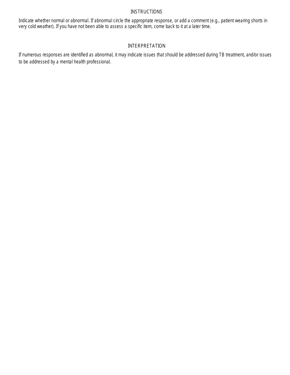 Mental Health Assessment Tool, Page 6