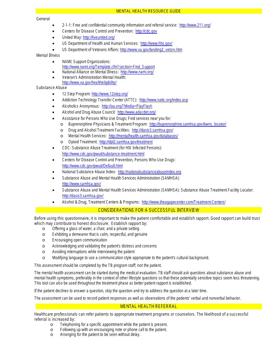 Mental Health Assessment Tool, Page 7