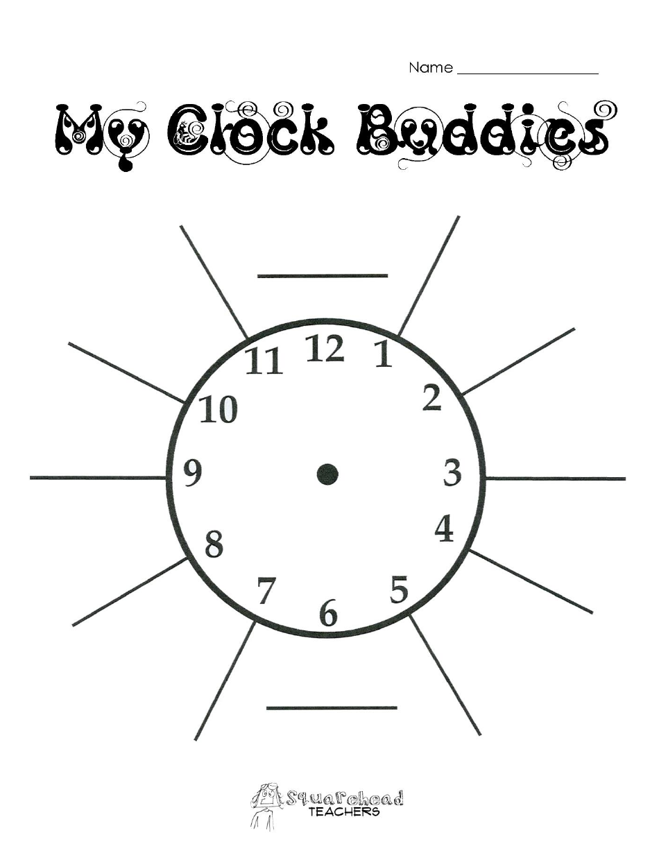 Clock Buddies Template