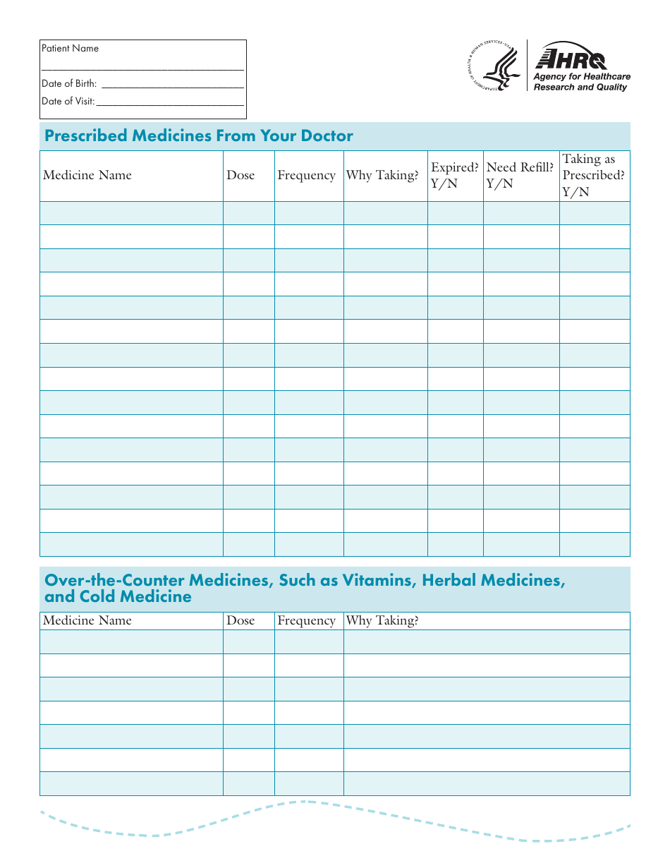 Medicines Record Sheet - Fill Out, Sign Online and Download PDF ...