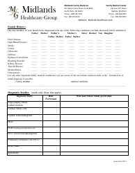 Patient Intake and History Form - Midland Healthcare Group, Page 4