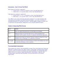 Patient Health Questionnaire (Phq-9) - Blue, Page 2