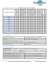 New Patient Medical History Form - Family First Medical Group, Page 3