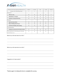 Patient Satisfaction Survey, Page 2