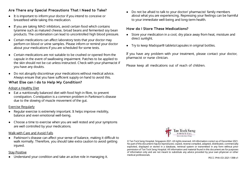 Parkinsons Disease Medication List - Tan Tock Seng Hospital, Page 4