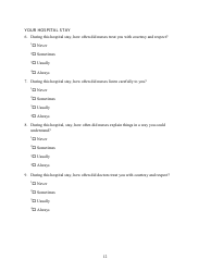 Patient Outcome Survey, Page 12