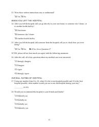 Patient Outcome Survey, Page 15