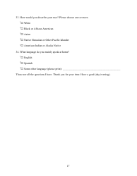 Patient Outcome Survey, Page 17
