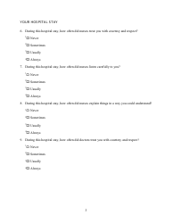 Patient Outcome Survey, Page 3