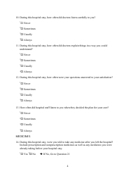 Patient Outcome Survey, Page 4