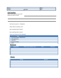 New Patient Intake Form, Page 2