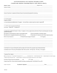 Document preview: Outpatient/Office Psychiatric Progress Note - Seth P. Stein