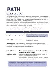 Document preview: Sample Treatment Plan - Path