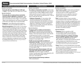 CDC Recommended Adult Immunization Schedule for Ages 19 Years or Older, Page 8