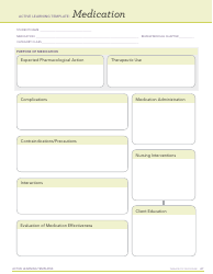 Document preview: Active Learning Template: Medication