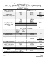 Document preview: Medication Deferral List - University of Iowa Hospitals and Clinics