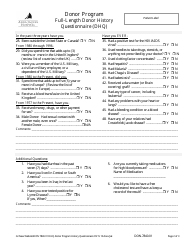Full-Length Donor History Questionnaire (Dhq), Page 2