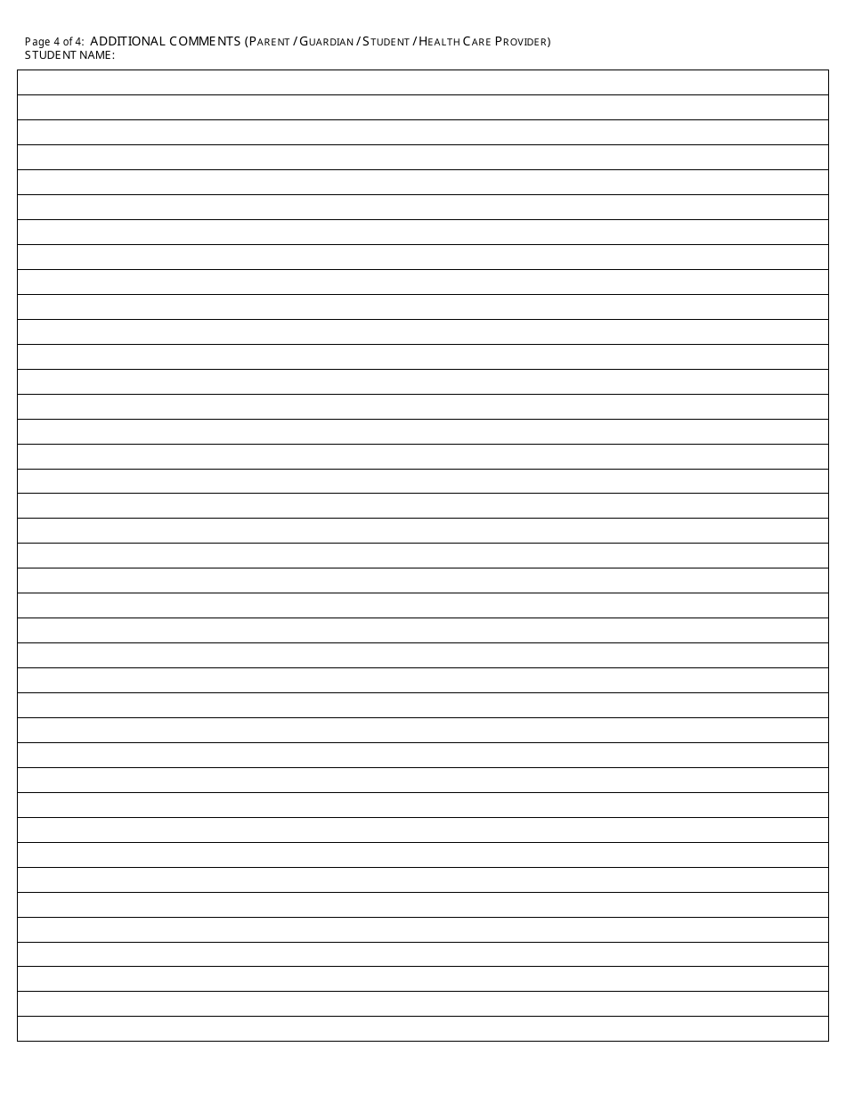 Form H511.336 Physical Examination Form (Private or School) - Pennsylvania, Page 4