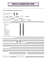 Form IMM/WP MD001 Medical Examinations Form - British Virgin Islands, Page 2