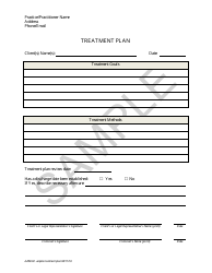 Document preview: Treatment Plan - Sample