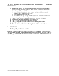 Unique Treatment Plan Development Form - Minnesota, Page 2