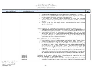 Form Filing Review Checklist - Health Maintenance Organizations (HMOs) (Individual and Small Group) - Virginia, Page 16