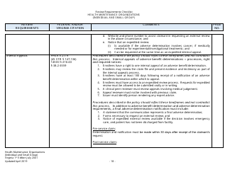 Form Filing Review Checklist - Health Maintenance Organizations (HMOs) (Individual and Small Group) - Virginia, Page 18
