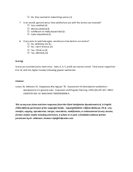 Client Satisfaction Questionnaire (Csq-8) - Clifford Attkisson, Page 2