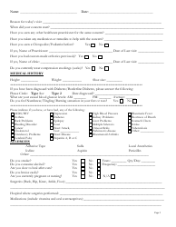 Orthotic Centre Intake Form - Niagara Foot Care Clinic, Page 2