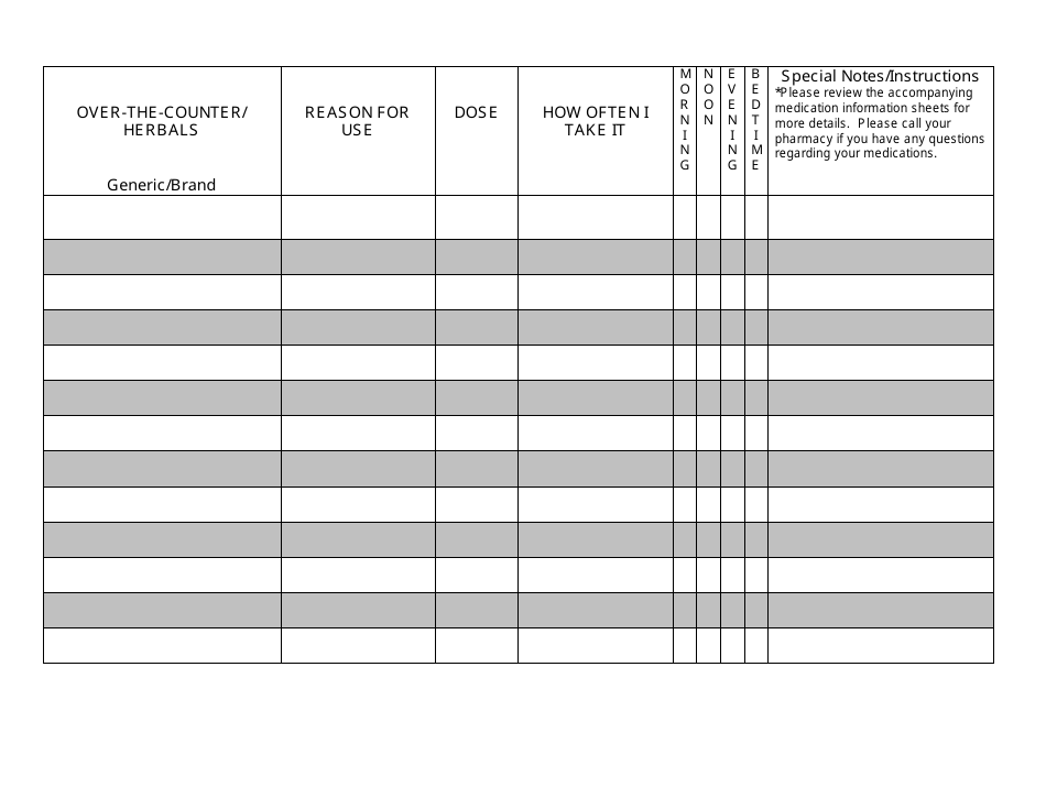 Medication List, Page 2