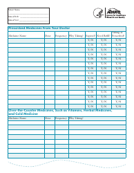 Document preview: Medication Record Sheet