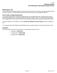 Form GR-68974-2 Obesity Surgery Precertefecation Information Request Form, Page 3