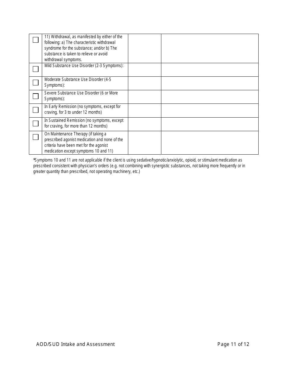 Aod / Sud Intake and Assessment - Alameda County, California, Page 11