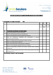 Document preview: In-patient Satisfaction Questionnaire Regarding Physiotherapy - Phillo Beukes