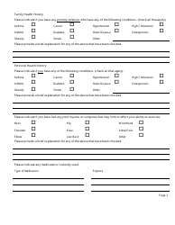 Personal Training Questionnaire - Hopedale Wellness Center, Page 2
