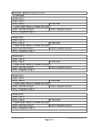 Personal Medication List - Kaiser Permanente, Page 2