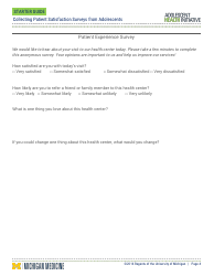 Patient Satisfaction Survey - Regents of the University of Michigan, Page 4